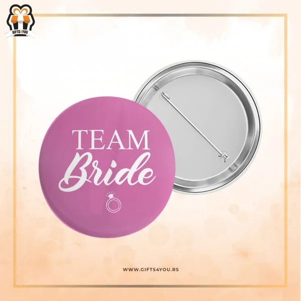 Proizvod Bedž - Team bride pink Slika