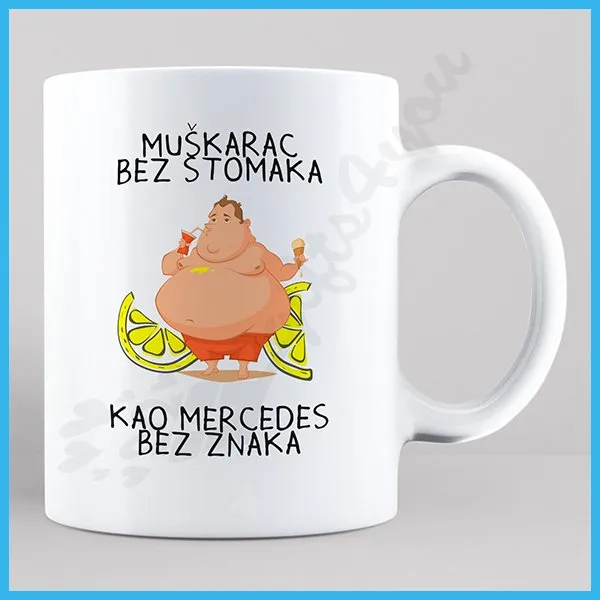 Proizvod Muškarac bez stomaka poklon šolja Slika