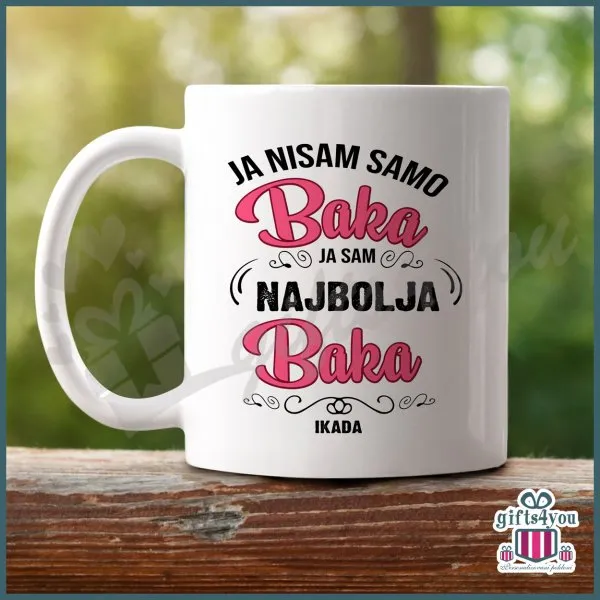 Proizvod Ja sam najbolja baka ikada poklon šolja Slika