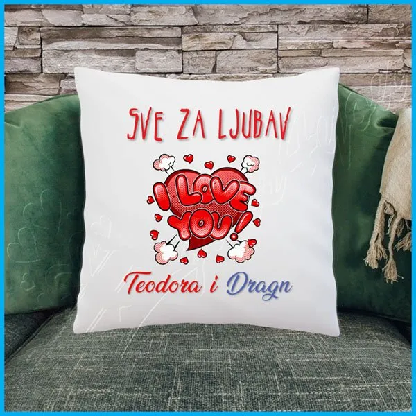 Proizvod Volim te jastuk Slika