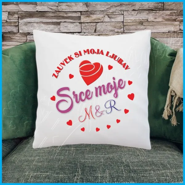 Proizvod Zauvek si moja ljubav jastuk Slika