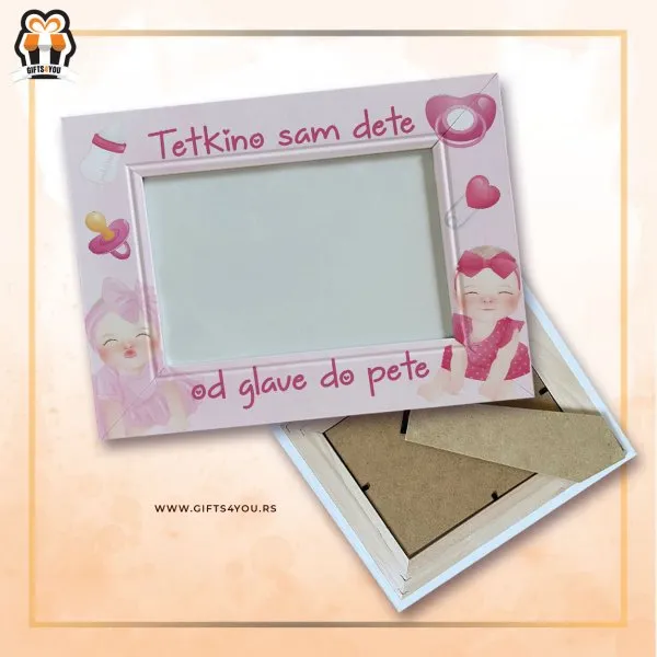 Proizvod Drveni ram - tetkino sam dete od glave do pete Slika
