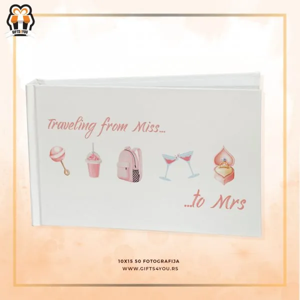 Proizvod Foto album 10*15/50 komada : Travel from Miss to Mrs. Slika