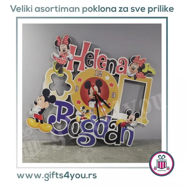 Proizvod Dečiji sat - Mickey i Minnie mouse Slika