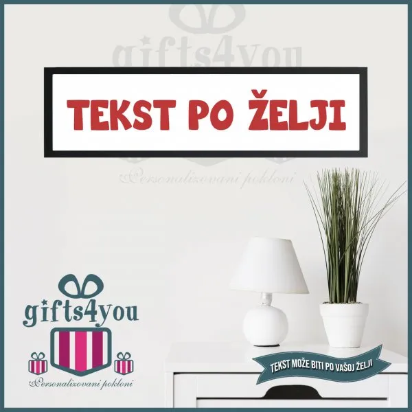 Proizvod ram sa slikama sa tekstom po vašoj želji Slika